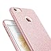 iPhone 7 case, SZJJX SHINY Series [Bling Crystal] Slim TPU Bumper Case for Apple iPhone 7 Shock Absorbing Scratch Resistant Frame THREE LAYER Protection Cover Protector 4.7 inch-Pink