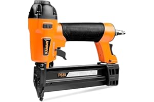 Kamsin P635 23 Gauge Pneumatic Pin Nailer, Accepts 1/2'' to 1-3/8'' Pin Nails, Air Micro Pin Nail Gun with Safety Lock, Headl