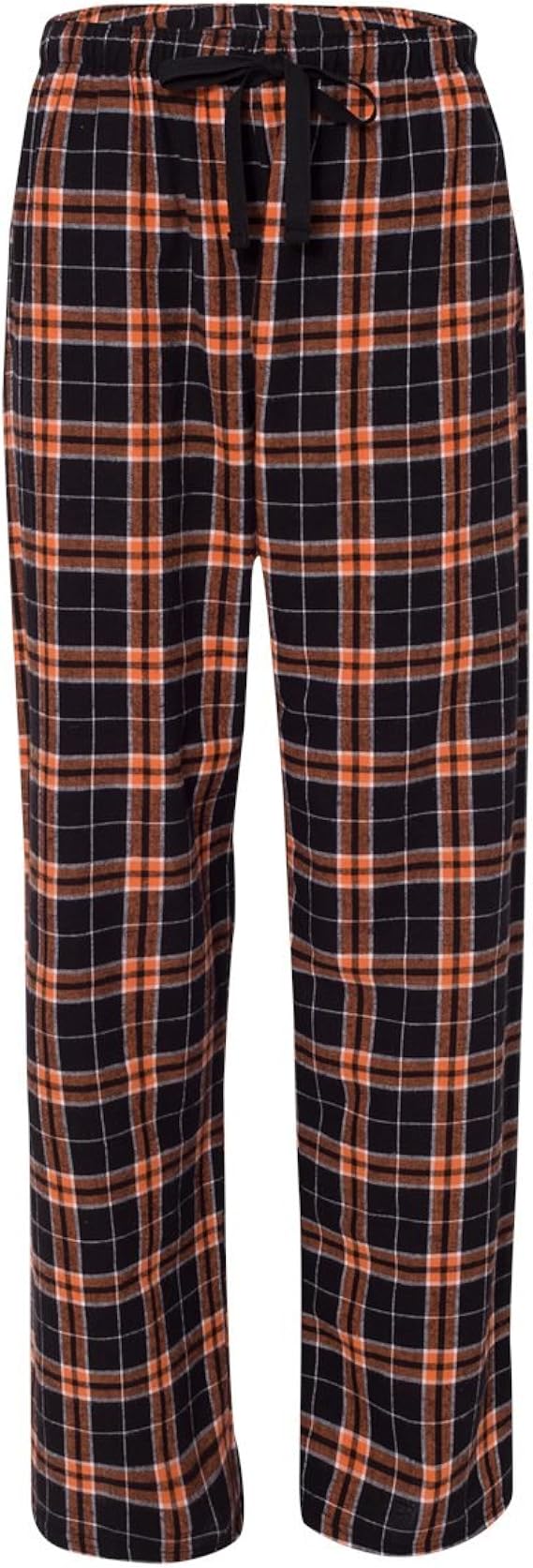 orange and black pajama pants