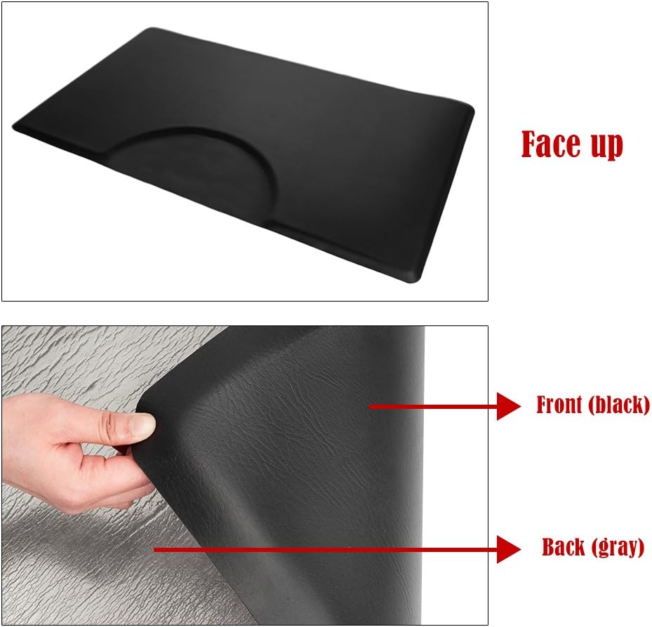 Mefeir 3' x 5' - 7/8'' Thick Salon Anti Fatigue Mat for Hair Stylist, Rectangle Comfort Barber Shop Beauty Floor Mats Under Styling Chair: Kitchen & Dining
