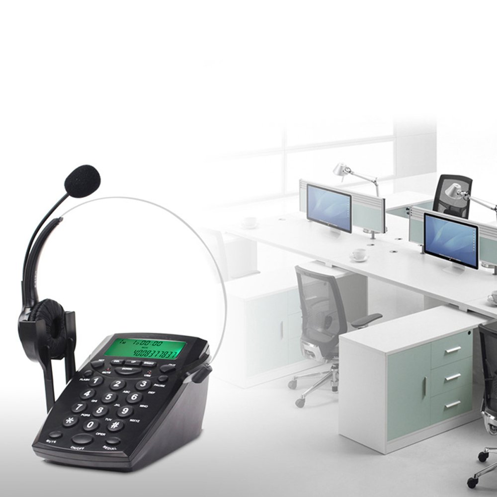 Call Center Dialpad Corded Headset Telephone work / Magic Jack Plus