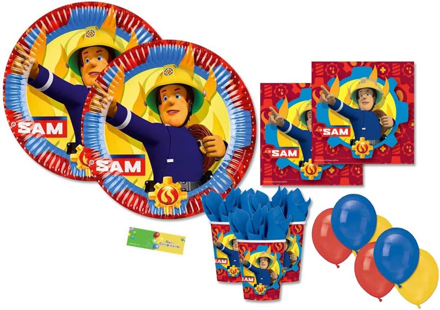 amscan IRPot - Kit N22 Compleanno Sam Il Pompiere Set ... amscan IRPot - Kit N22 Compleanno Sam Il Pompiere Set ...