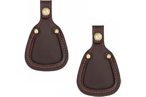TOURBON Leather Trap Skeet Shooting Gun Barrel Protection Toe Rest Pad - Pack of 2 Pieces