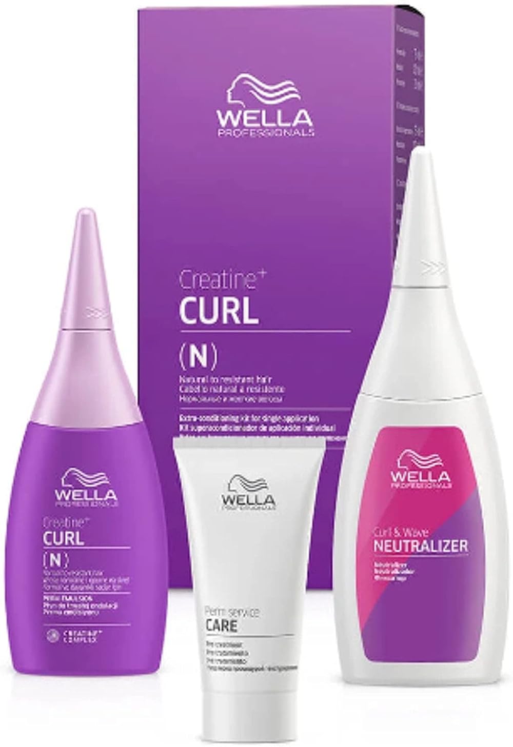 Wella Professionals Creatine Curl N Perm Lotion for Natural to Resistant Hair