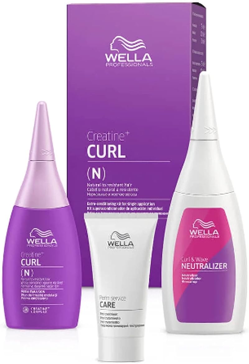 Wella Professionals Creatine Curl N Perm Lotion for Natural to Resistant Hair