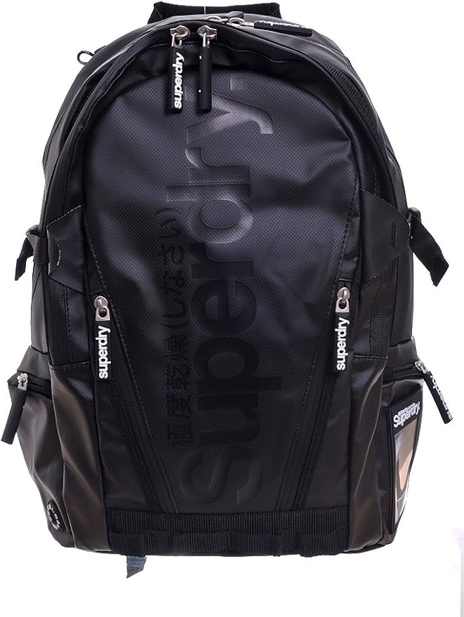 Superdry Backpack Classic tarpaulin laptop Black/black Amazon.co