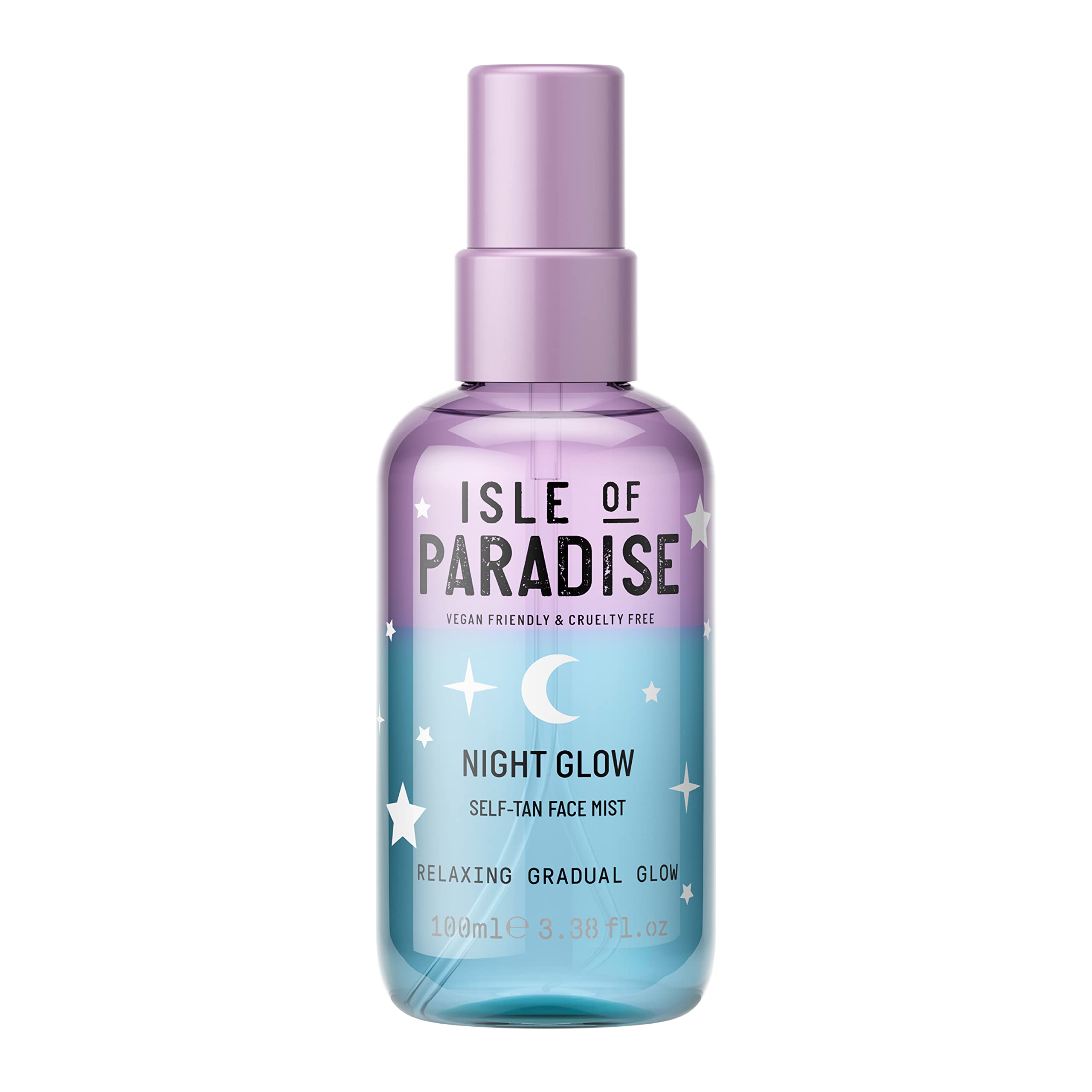 Isle of Paradise Night Glow Gradual Self-Tan Face Mist, 100ml | Relaxing Gradual Glow | Vegan & Cruelty Free