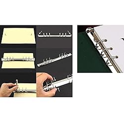 heyous 2pcs A5 Notebook 6-Hole Ring Binder