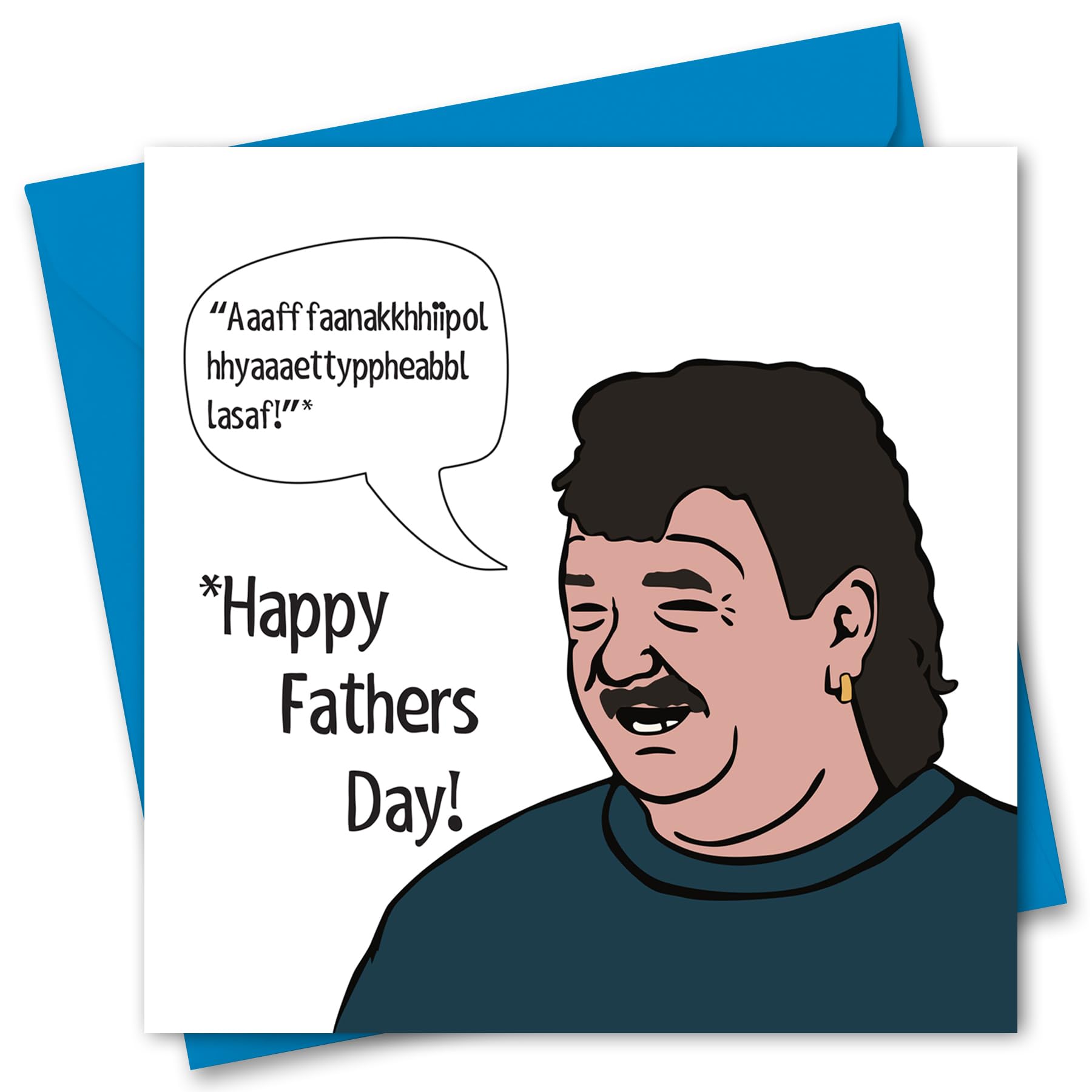 Fathers Day Card Funny Clarkson's Farm Gerald Happy Father's Day Charity Card Celebration 145mm x 145mm Square with Envelope