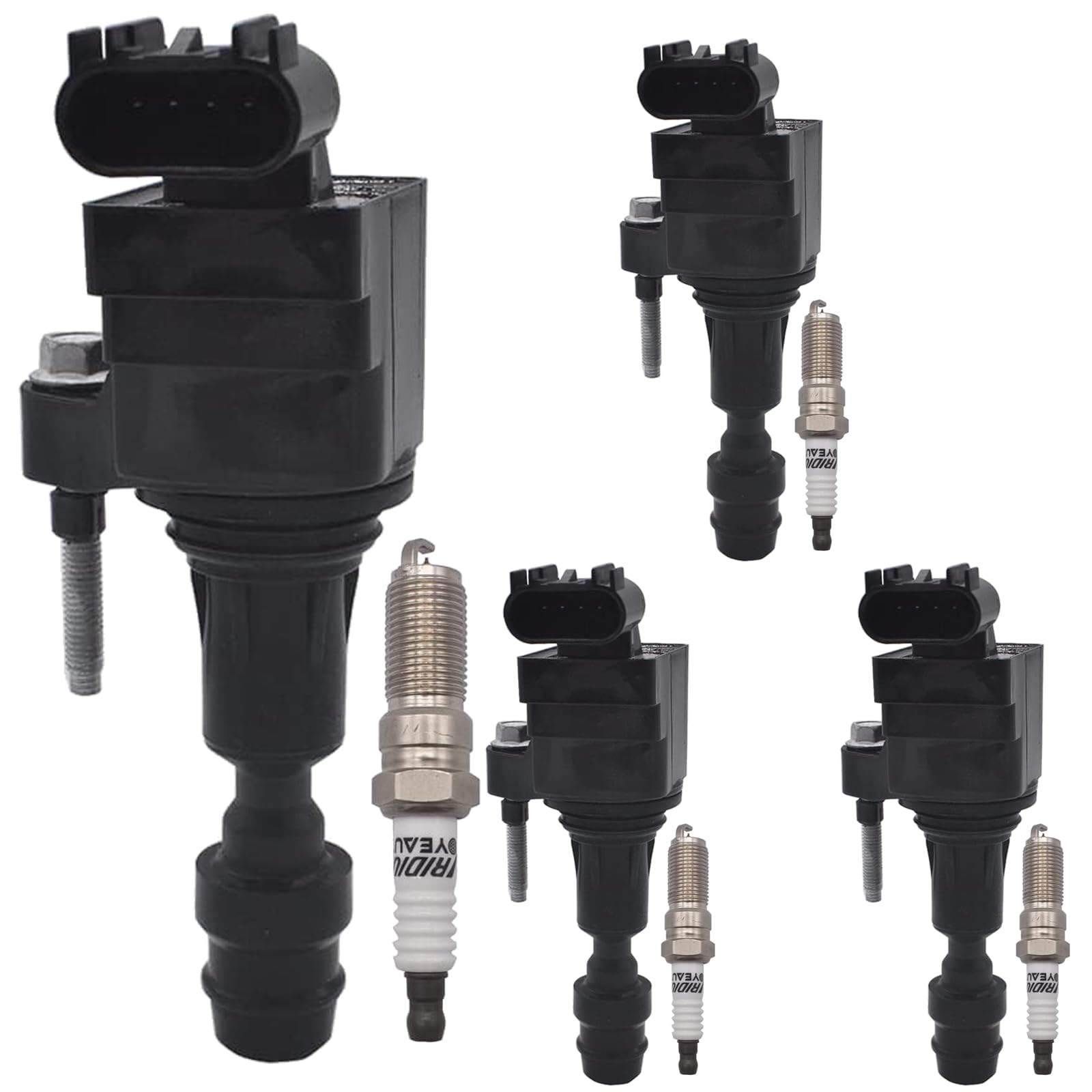 Photo 1 of UF491 Ignition Coil Pack 12578224 and Iridium Spark Plugs XP5263 Set of 4pcs Compatible with Chevrolet Equinox 2010-2017,Malibu 2008-2014&GMC Terrain 2010-2017&Buick Verano 2012-2017 2.0L 2.2L 2.4L L4