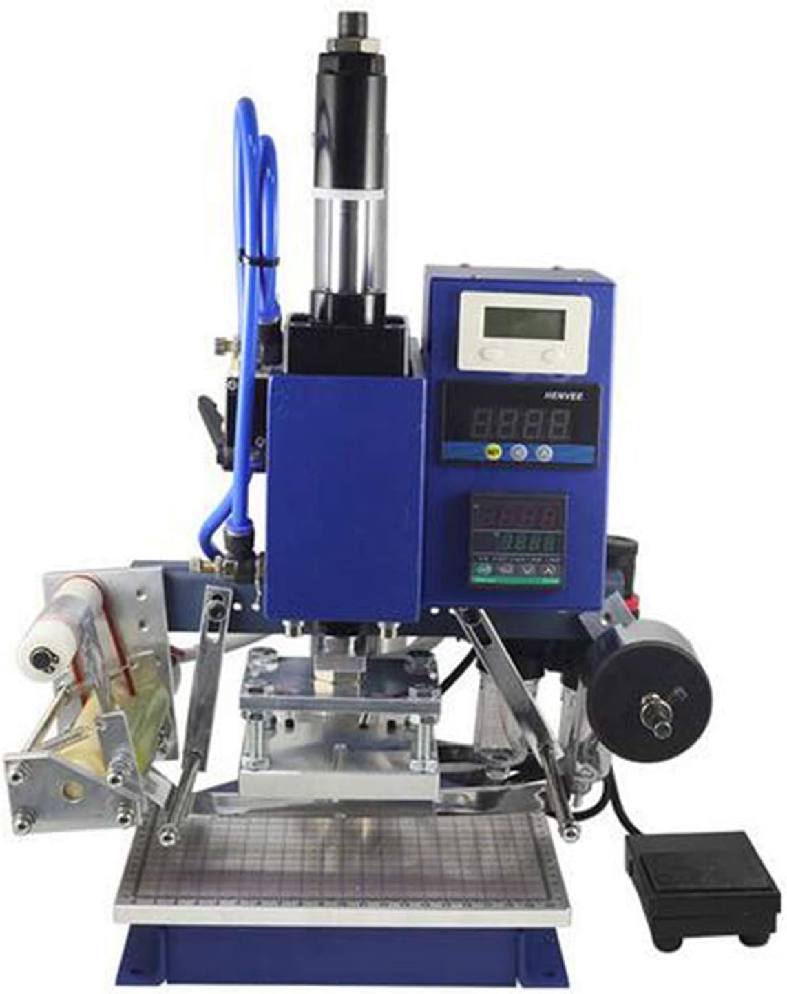 WT-QS90 Bronzing-Maschine Pneumatische Heißfolienprägemaschine Leder Holz Möbel Album-Hitze-Presse-Maschine Vergoldung-Presse