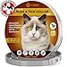 Сat Flea Collar Pet Essential Oil Pest Control Collars Flea and Tick Prevention for Cats 8 Months Flea Control & Cat Flea Treatment Kitten Collar with Natural Plant Extracts One Size Fits All