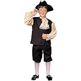Rubies Colonial Boy Costume for Kids, Boy's Large