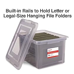 STAPLES Hanging File Folder Box, Storage Bin