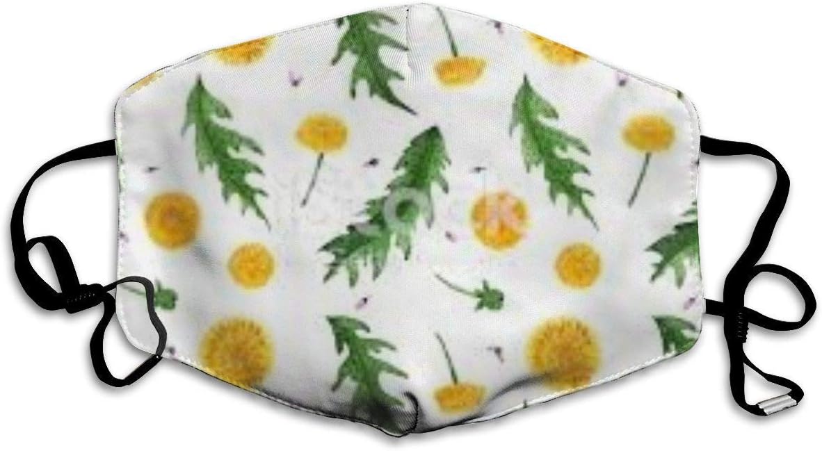 Dandelion Washable Reusable Safety Breathable Mask Adjustable Earrings for Running
