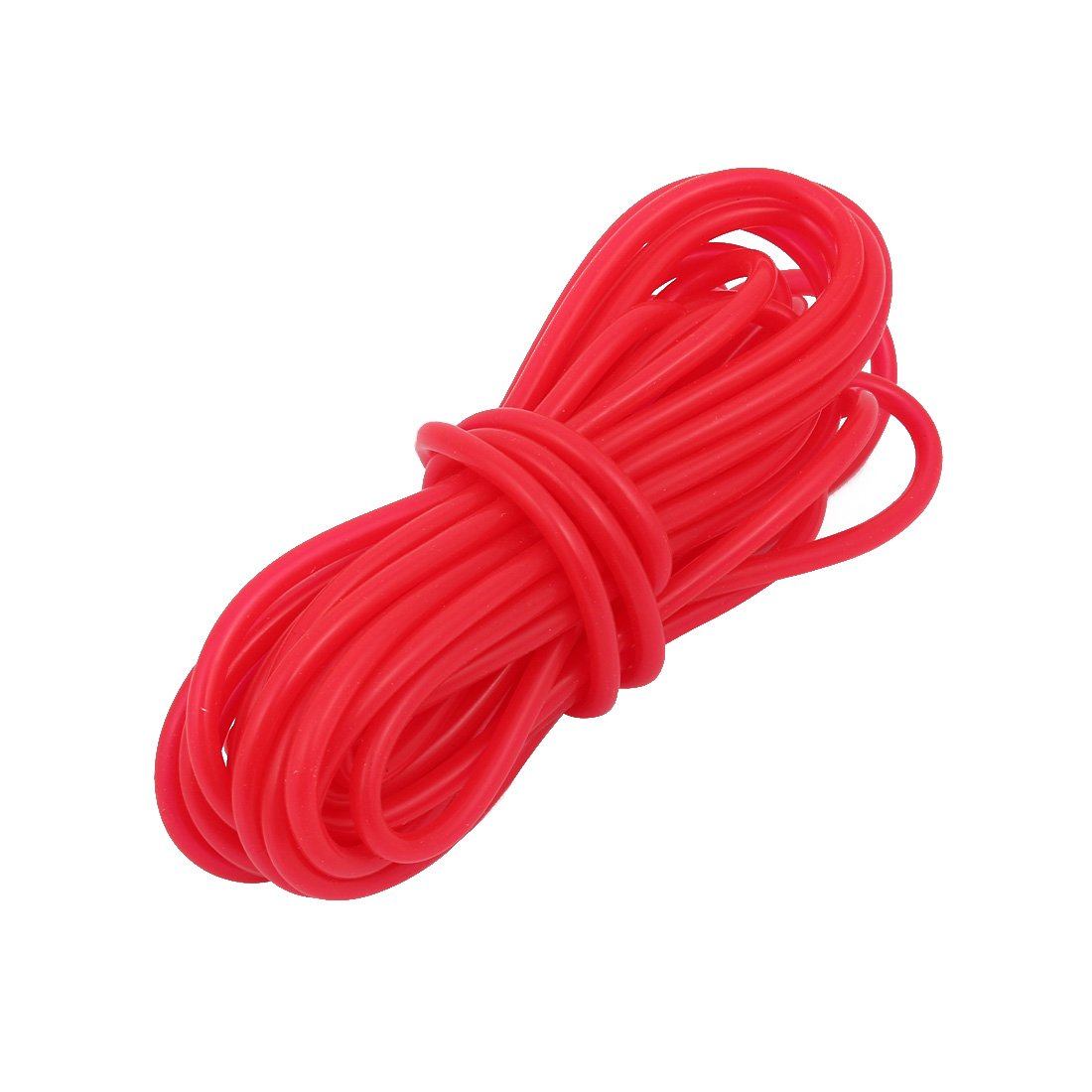 sourcingmap 2mm x 4mm Dia High Temp Resistant Silicone Tube Hose Rubber Pipe Red 5M Long