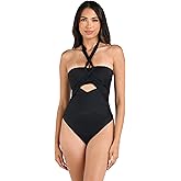 La Blanca Womens Island Goddess Halter One Piece Swimsuit