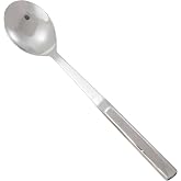 Winco 11 3/4" Solid Stainless Steel Serving Spoon | Catering service, Great for Cooking, Buffet Service, Food Preparation and Serving