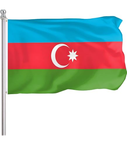 Amazon.com : Anley Fly Breeze 3x5 Feet Azerbaijan Flag - Vivid