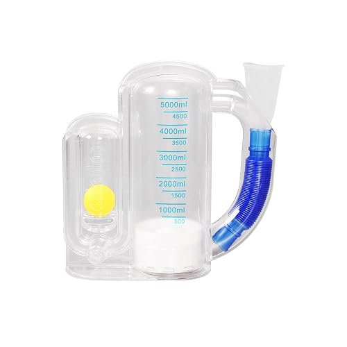 Incentive Spirometer (WHITE02),Breathing Exercise Device for Lungs ...