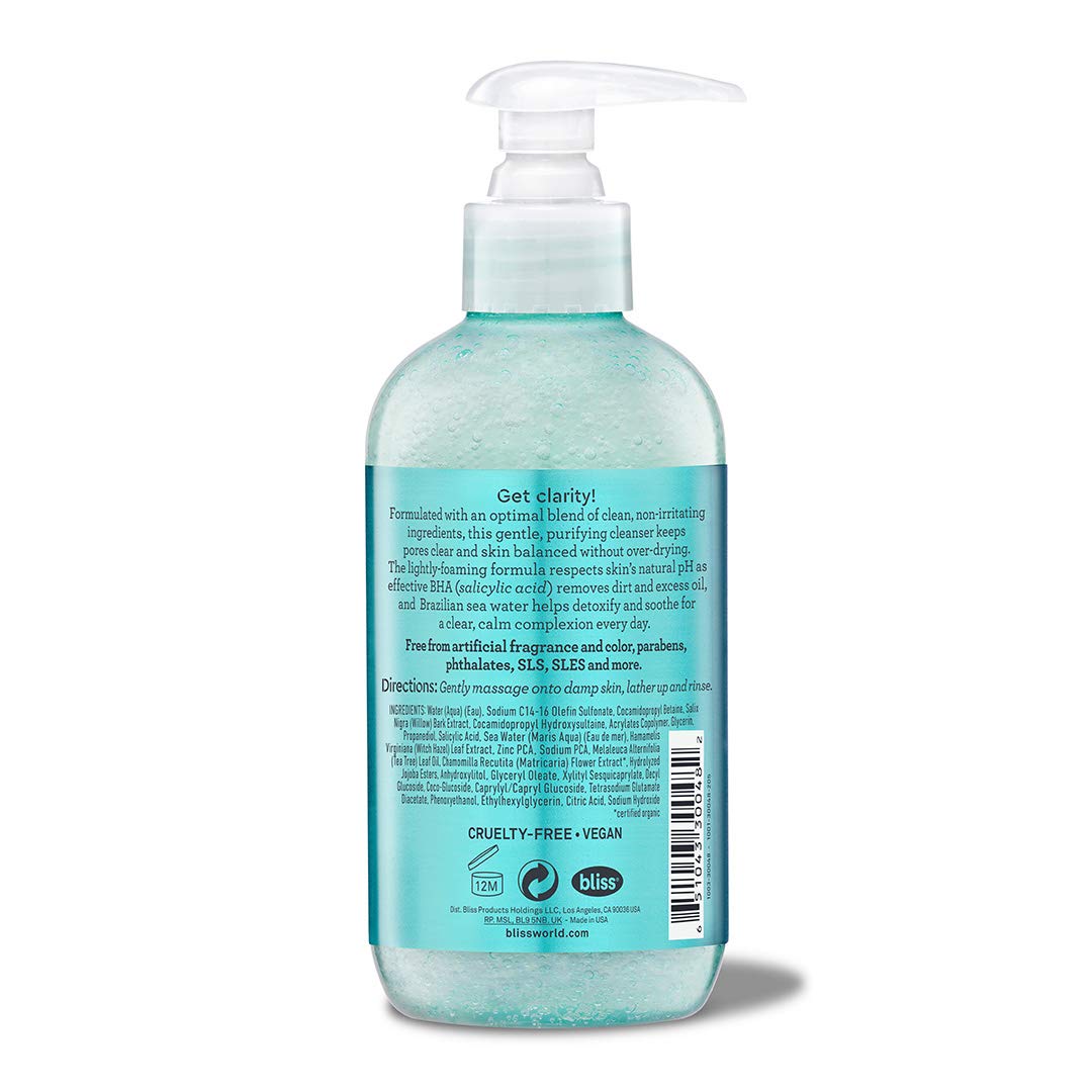 Bliss Clear Genius Clarifying Gel Cleanser 6.4 fl oz: Beauty