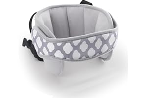 KAKIBLIN Baby Car Seat Head Support,Baby Head Support for Car Seat Stroller, Safety Car Seat Neck Relief Strap Headrest,Slumber Sling Sleep Holder Belt for Toddler Infants Child Children Kids,Grey