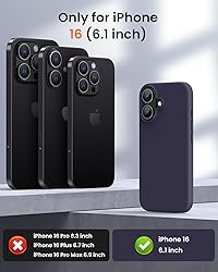 OuXul Designed for iPhone 16 Case,Shockproof Liquid