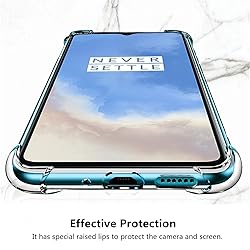 iCoverCase for OnePlus 7T Case Clear, Corner