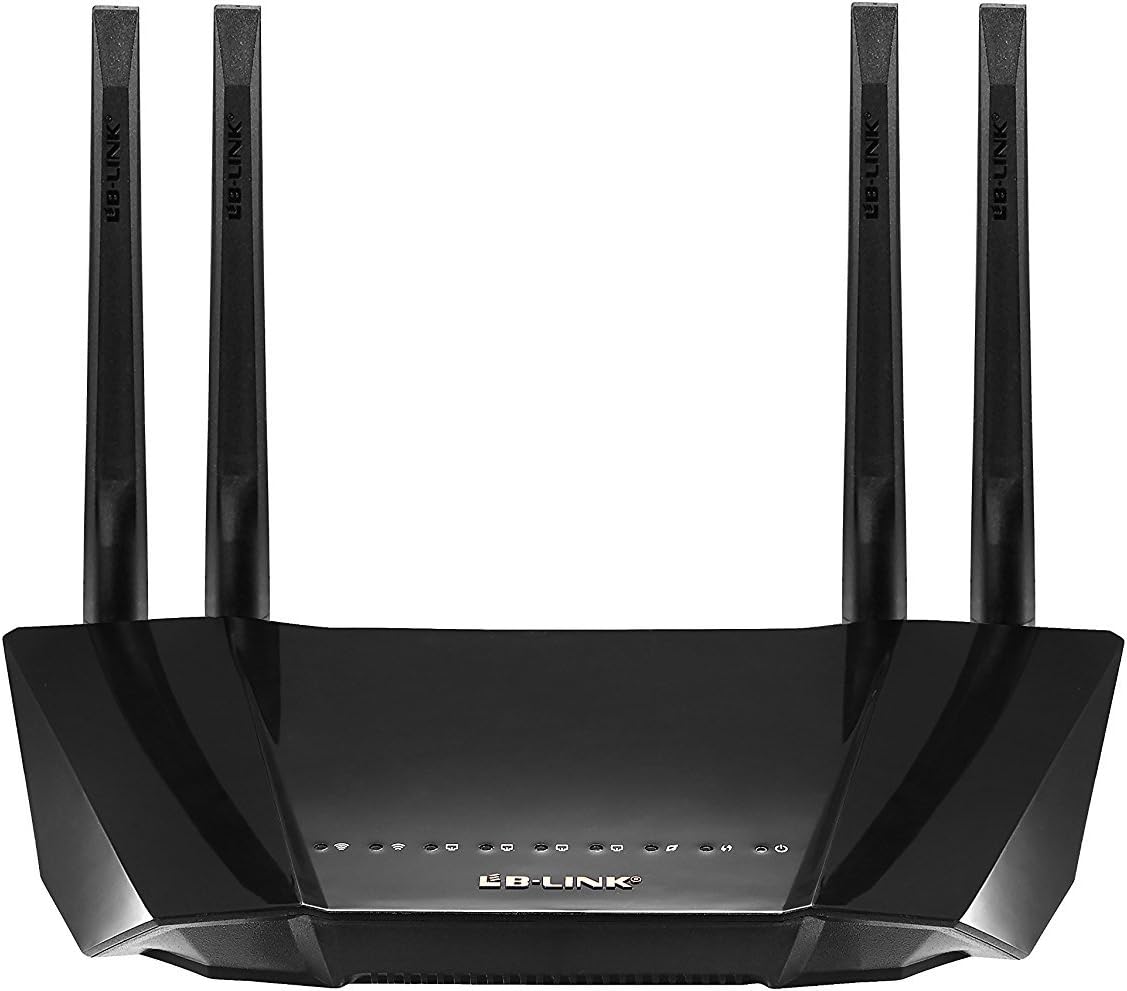 LB-Link 1200AC Dual-Band with 4 Port Gigabit Smart Wireless Router,Perfect for Home Office Gaming Internet (LB-1200AC)