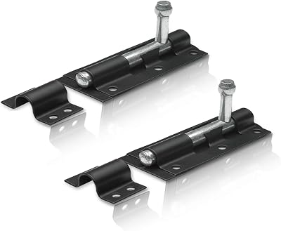 XFORT 2 Pack Heavy Duty Tower Bolt 150mm Black Door Lock Bolt