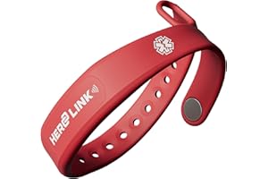 Hero Link® Medical ID Bracelet & Wellness Wristband – Adjustable Silicone, Waterproof, Heat-Resistant, Smart Band with NFC Tag for Instant Emergency Info Access