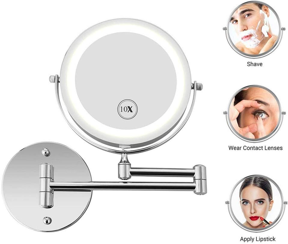 Charming Mirror Rasierspiegel LED-Badezimmerspiegel Zur Wandmontage