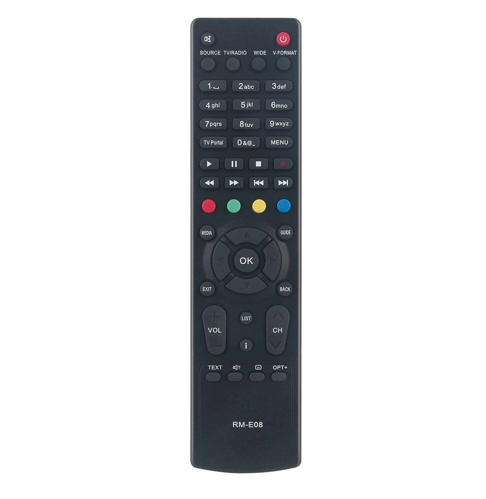 AULCMEET RM-E08 Replacement Remote Control Compatible with Humax VAHD-3100S Audio video Player