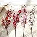 Inverlee Artificial Fake Flowers Cherry Blossom Plum Floral Wedding Bouquet Home Decor (Pink)