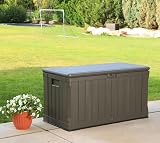 LIFETIME 439 Litre Storage Box Dark Brown Dual-Wall HDPE view 2