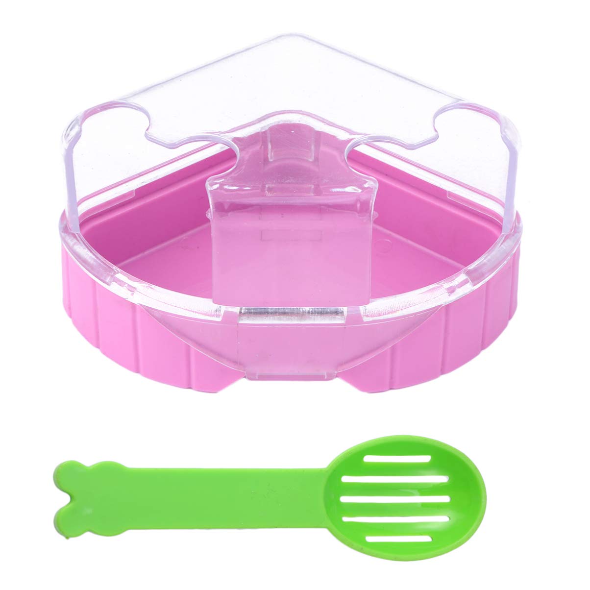 Hamster Sand Bathroom Sand Bath Container Corner Toilet Tray for Hamster