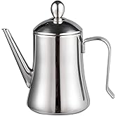 IMEEA 1 Quart Large Olive Oil Dispenser Bottle SUS304 Stainless Steel Oil Dispenser with Drip Free Spout