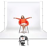 Julius Studio 10 x 20 ft. White Chromakey Photo Video Studio Fabric Backdrop, Background Screen, Pure White Muslin, Photograp