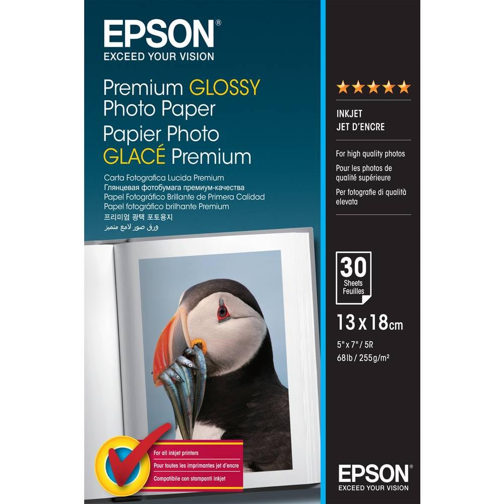 Epson C13S042154 Photo Paper 13x18cm 30 Sheets 255g Glossy