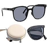 JPNK Polarized Sunglasses - Ultra Lightweight, UV400 Protection, Foldable Design - Perfect for Outdoor Activities, UV Sunglasses for Women, Anti-Glare, HD Vision - Ideal for Travel and Daily Wear