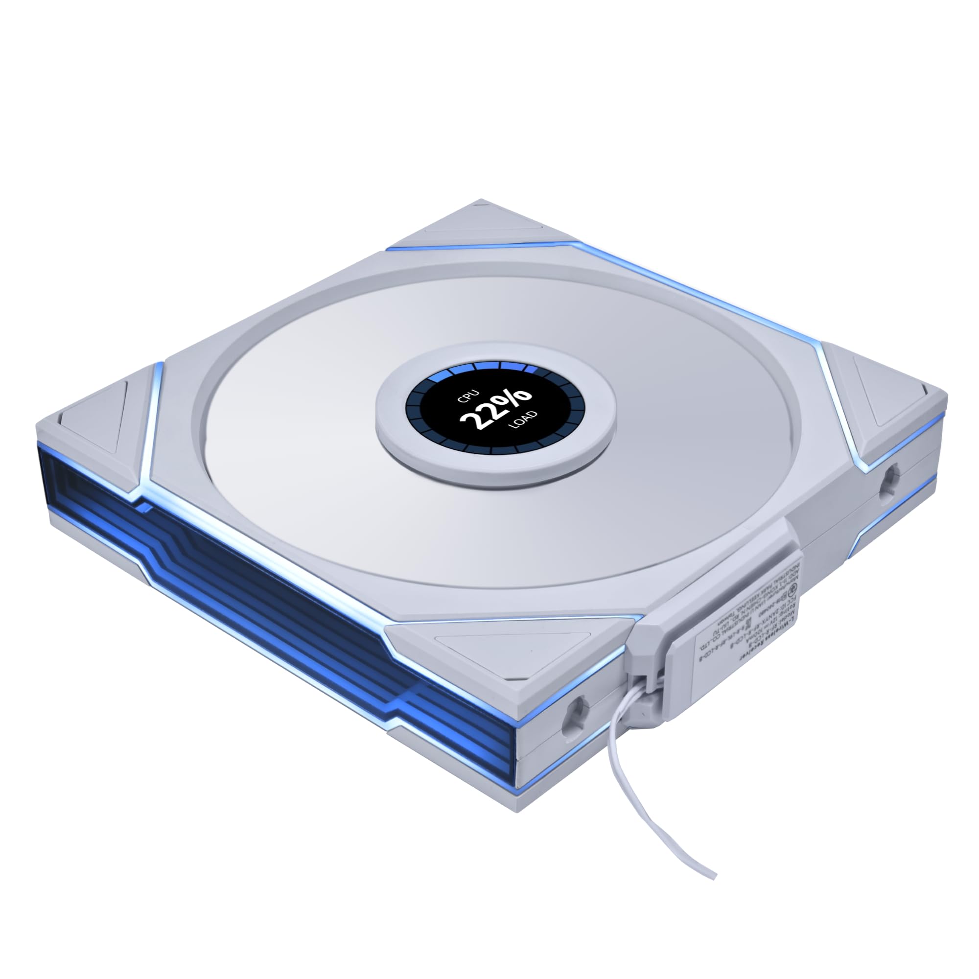 Photo 1 of Lian Li UNI Fan TL LCD Wireless 140-Single Pack(Reverse Blade)-2.4 GHz Wireless Signal 140MM ARGB Fan-Infinity Mirror-Daisy-Chain-Lighting Effects-Controller NOT Included&Required-White (14RTLLCD1W1W)