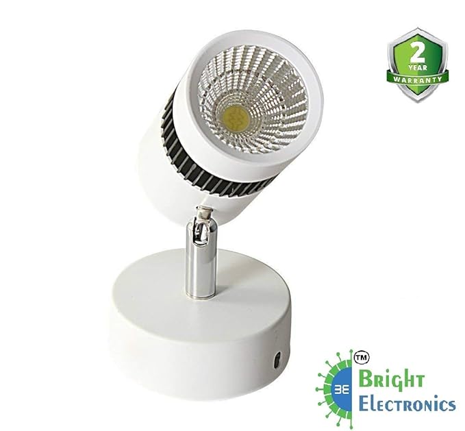 Bright Electronics 6w LED spot Track Light(Focus), Metal Body, with 2 Year Warranty, Color: Warm White Light