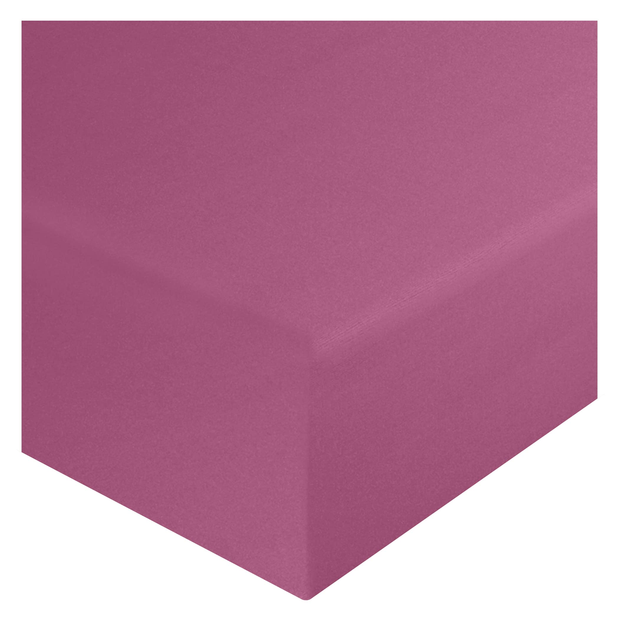 HOME ACE Fuchsia Fitted Sheet Single Bed Sheets 92CM x 190CM, 10"/25CM Deep Fitted Single Sheet Fitted, Easy Care Single Bed Sheets Fitted, Poly Cotton Bed Sheets Single Bed, Single Fitted Sheets