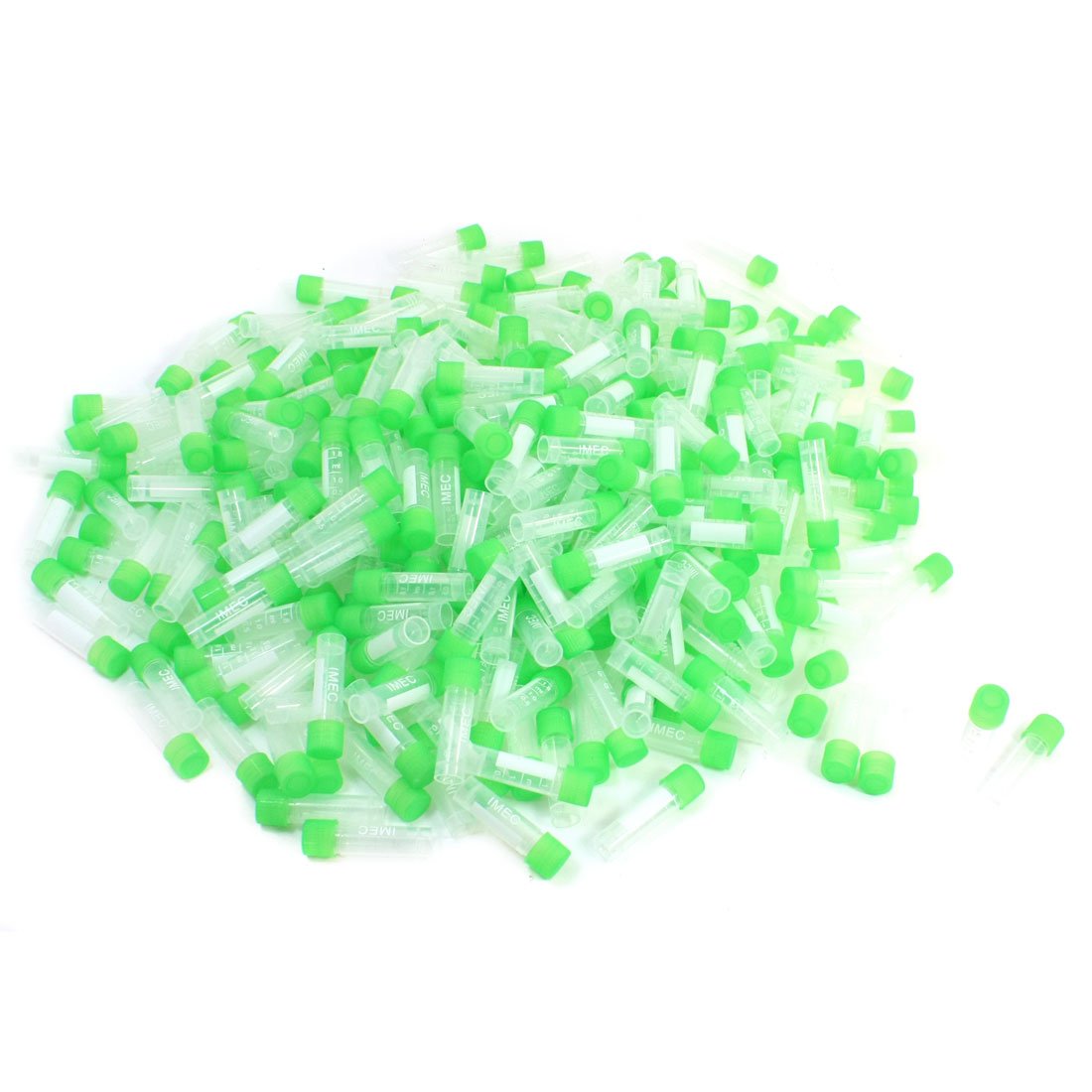 sourcingmap 500Pcs Polypropylene Lab Liquid Graduated Cryo Vial Container 1.8ml