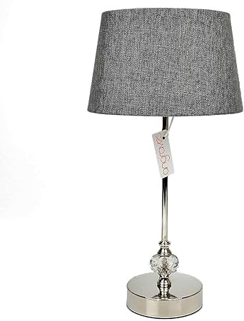 grey crystal table lamp