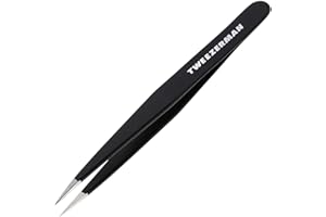Tweezerman Stainless Steel Point Tweezer in Assorted Colors