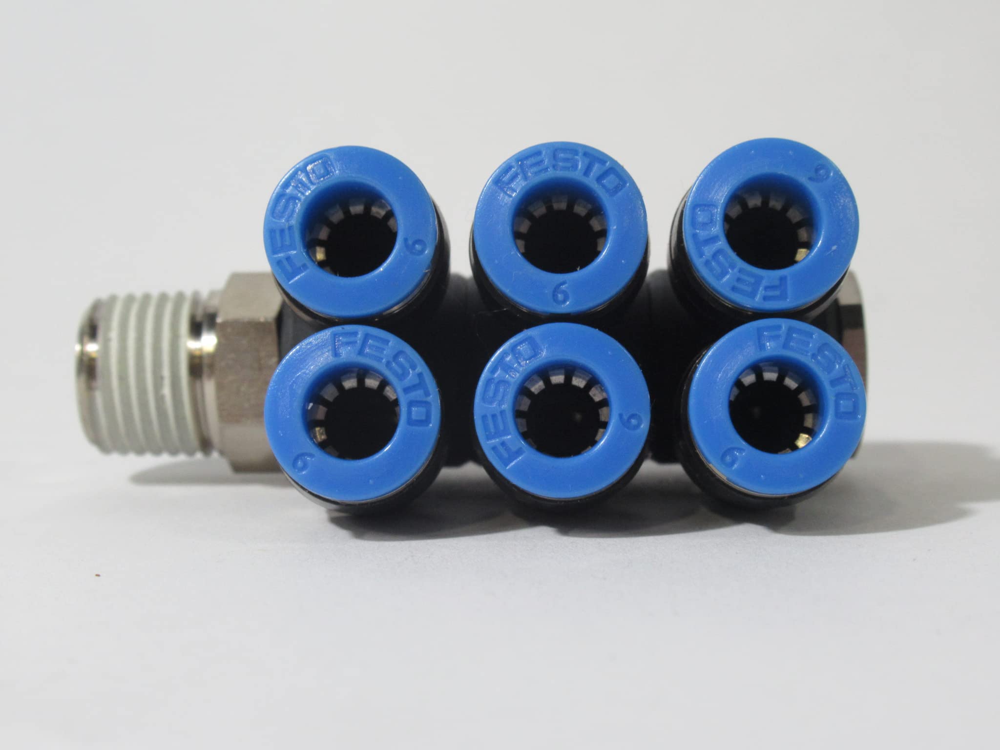 Festo QSLV6-G1/4-6 Multiple Distributor, 6-Fold, Standard Size, Male Thread, G 1/4-inch Connection