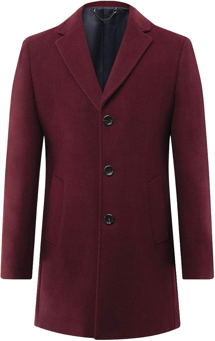 Dobell Mens Burgundy Epsom Coat Regular FitM Amazon.co.uk Clothing