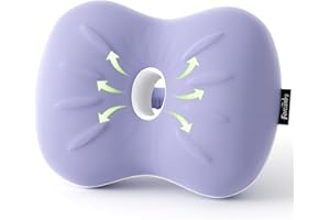 FORCANBY Knee Pillow for Side Sleepers - Leg Pillows for Sleeping - Memory Foam Knee Pillows for Back Hip Pain, Spine Aligning, Sciatica, Surgery Recovery, Pregnancy (Purple)