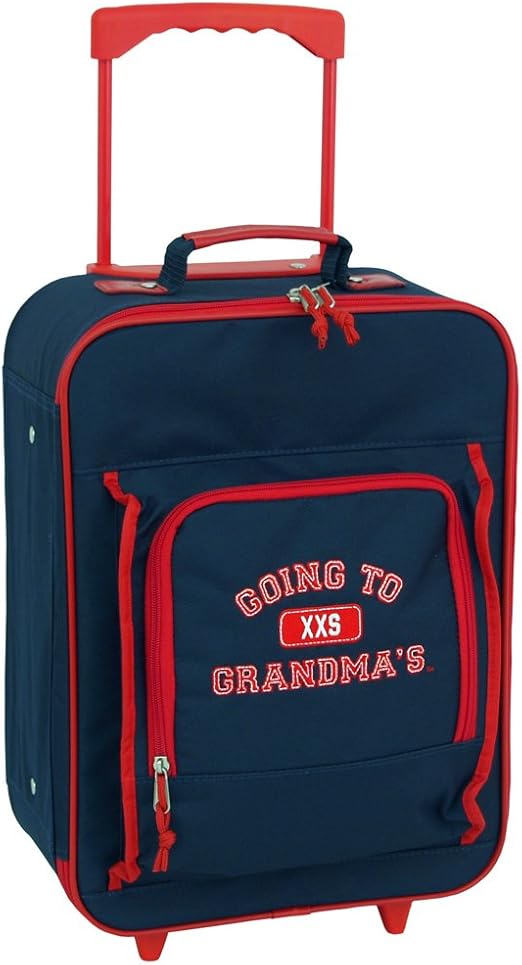 going to grandma's suitcase pink